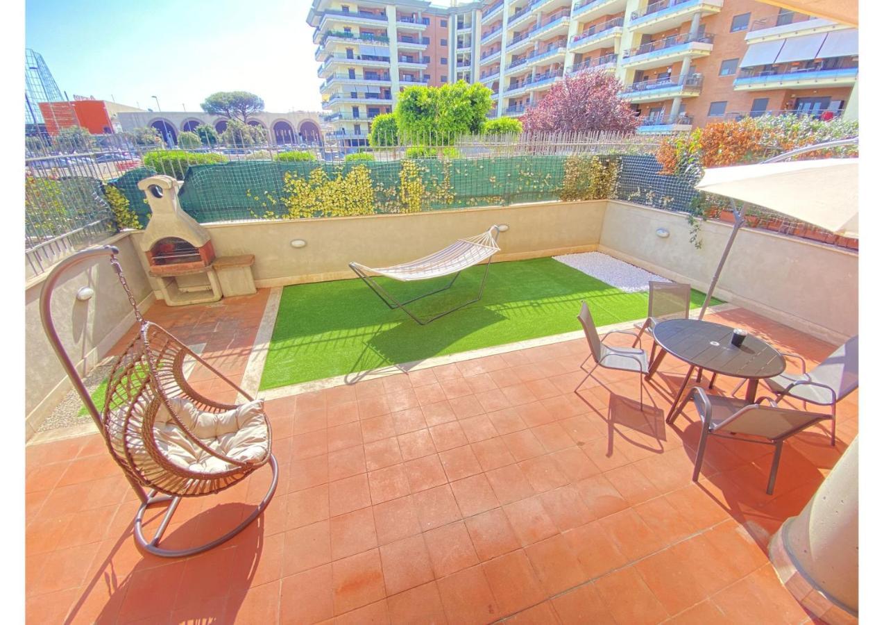 Sun Nest Apartment - Terrace & Garage Fiumicino Ngoại thất bức ảnh